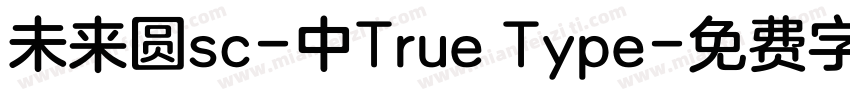 未来圆sc-中True Type字体转换